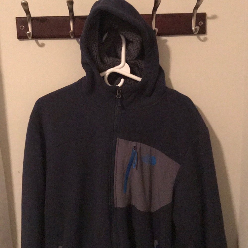 North face fur zip